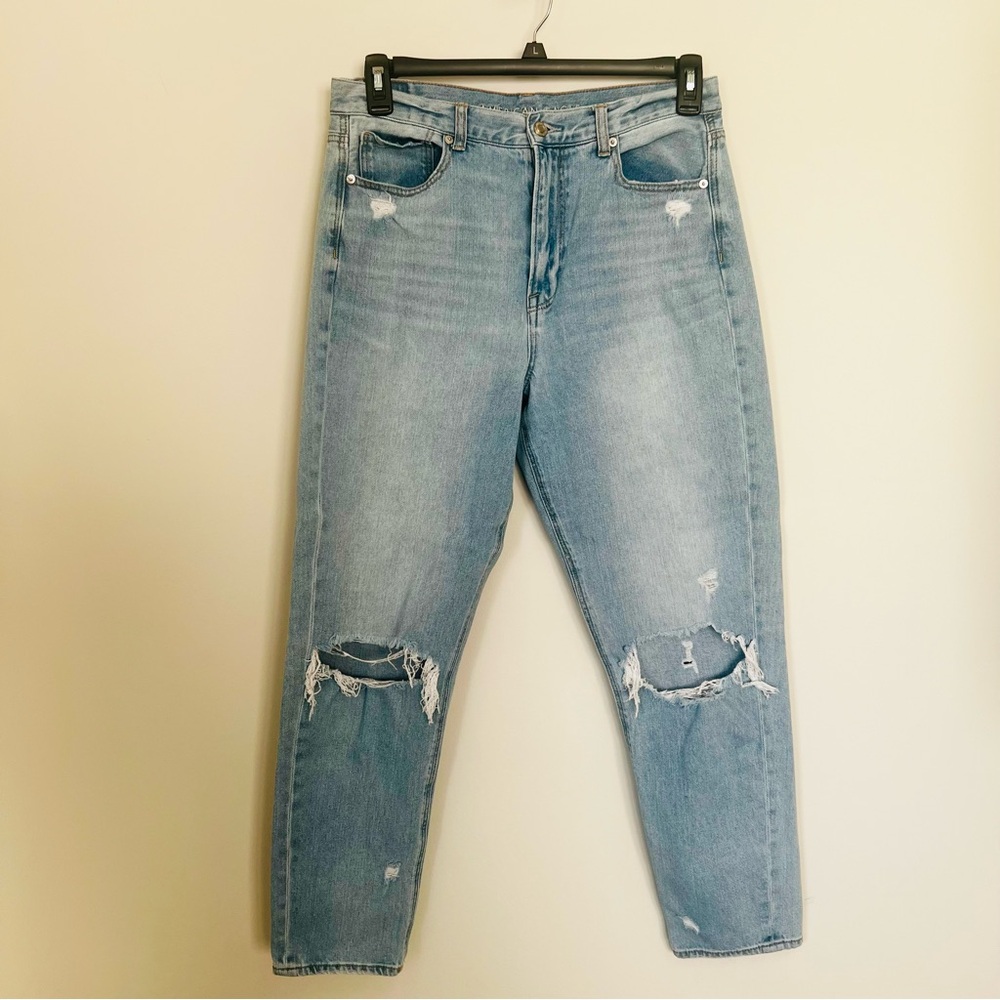 American Eagle Outfitters Women’s High Waisted Light Blue Jeans, Size 12Tall